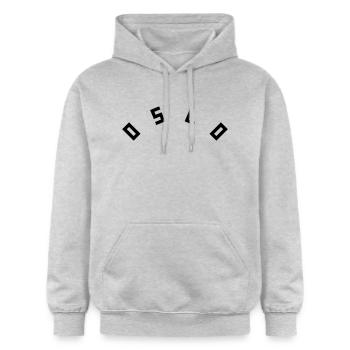 Oslo - Gildan Unisex Softstyle® Midweight Hoodie - Hellgrau meliert - Vorne - Liana (172cm) & Jaron (178cm)