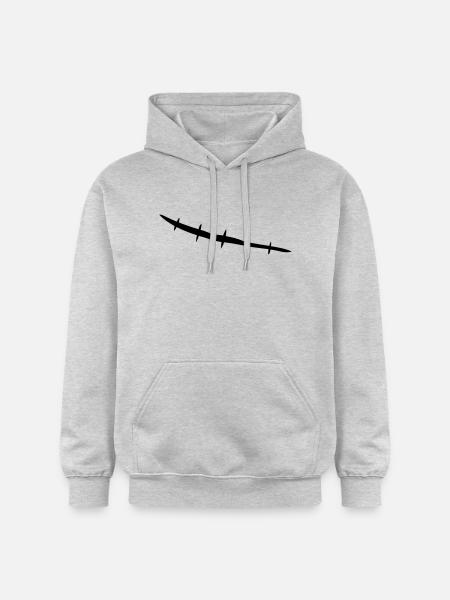 stitched_scar - Gildan Unisex Softstyle® Midweight Hoodie - Hellgrau meliert