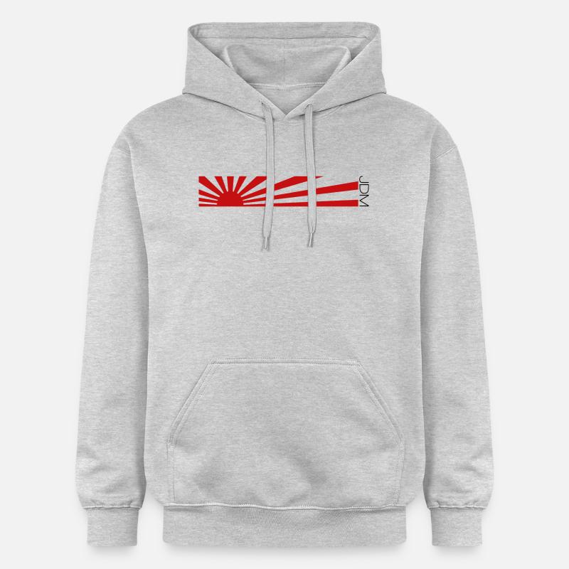 Conception de drapeau JDM - Sweat à capuche Softstyle® Gildan Unisexe - gris clair chiné