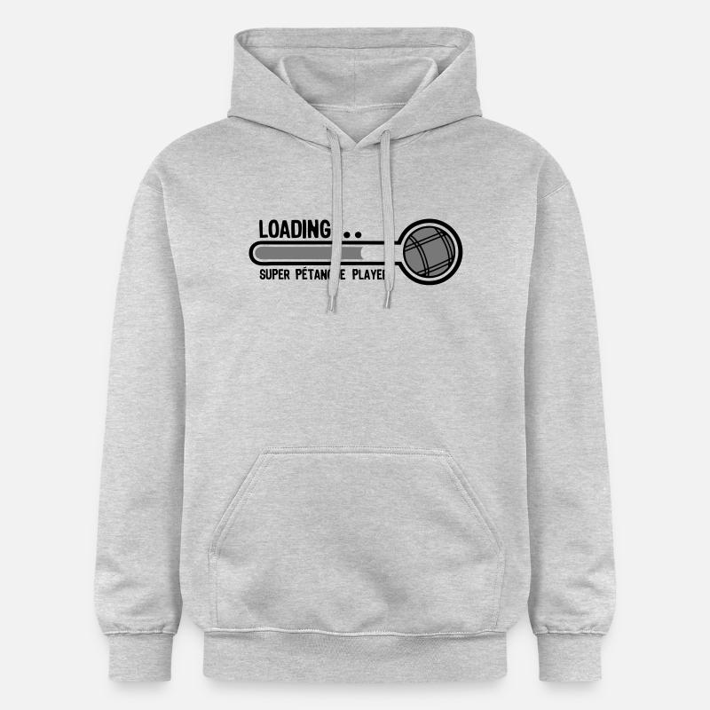 petanque boule loading super player1 - Sweat à capuche Softstyle® Gildan Unisexe - gris clair chiné