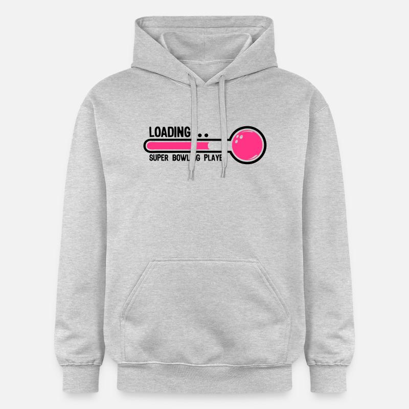 bowling boule loading super player1 - Sweat à capuche Softstyle® Gildan Unisexe - gris clair chiné