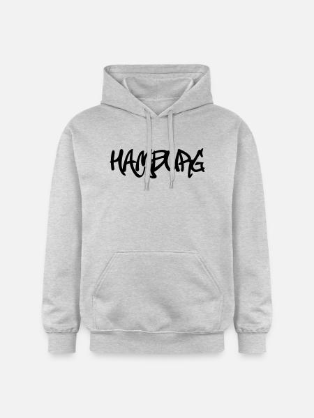 Hamburg Graffiti - Gildan Unisex Softstyle® Midweight Hoodie - light heather grey