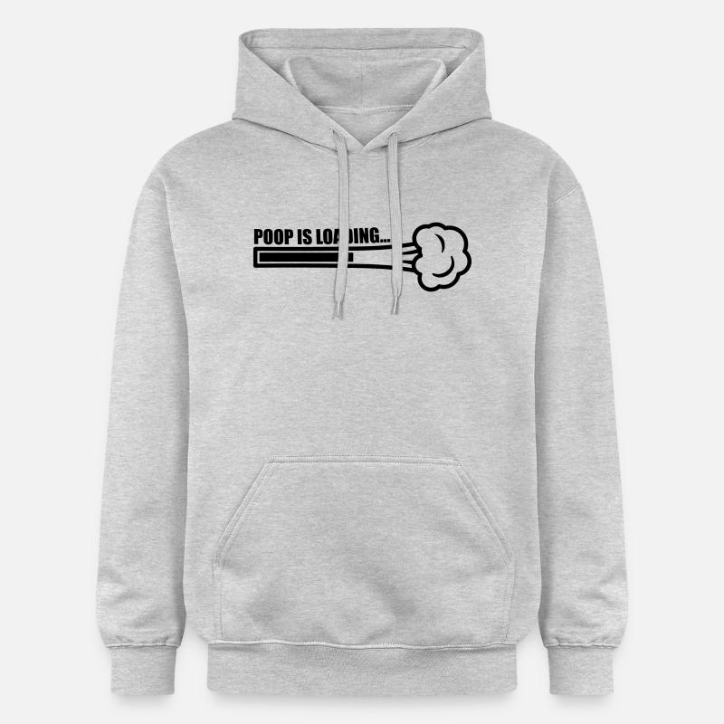 Poop Is Loading - Sweat à capuche Softstyle® Gildan Unisexe - gris clair chiné