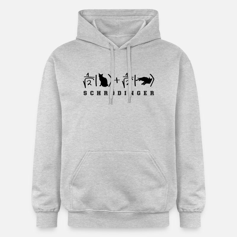 Phsyique Schrödinger Chat - Sweat à capuche Softstyle® Gildan Unisexe - gris clair chiné