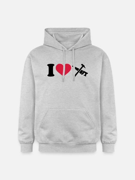 Werkzeug - Gildan Unisex Softstyle® Midweight Hoodie - Hellgrau meliert