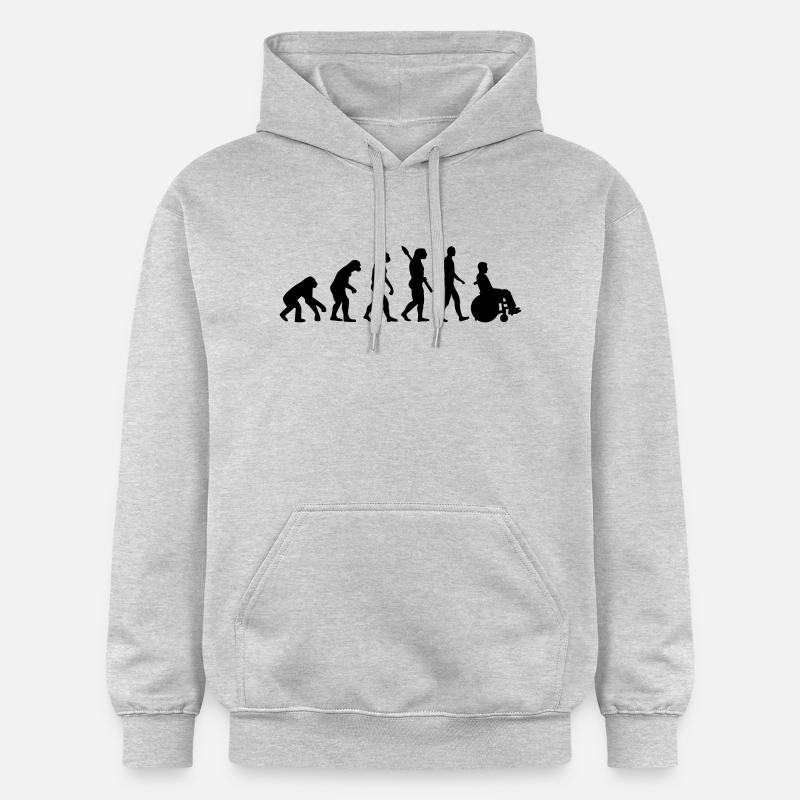 Évolution Chaise roulante - Sweat à capuche Softstyle® Gildan Unisexe - gris clair chiné