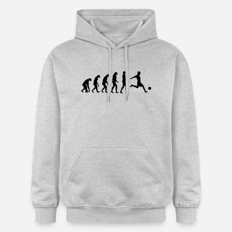Evolution Fußball - Gildan Unisex Softstyle® Midweight Hoodie - Hellgrau meliert