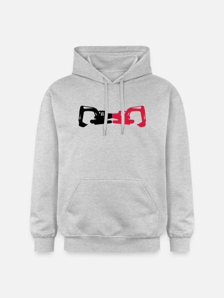 bagger02 - Gildan Unisex Softstyle® Midweight Hoodie - Hellgrau meliert