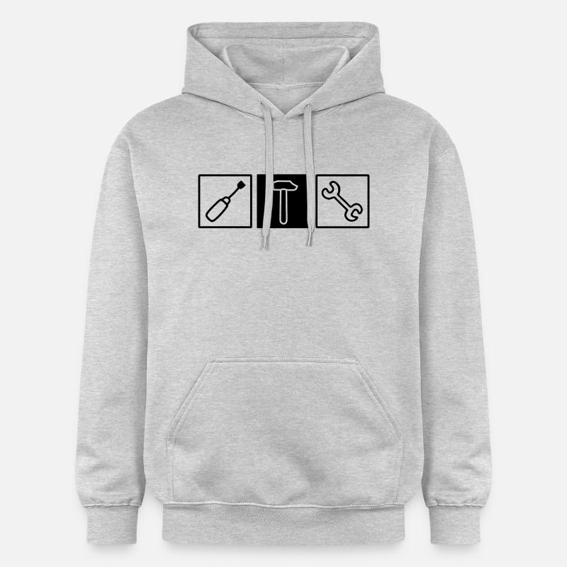 Werkzeug Schrauber - Gildan Unisex Softstyle® Midweight Hoodie - Hellgrau meliert