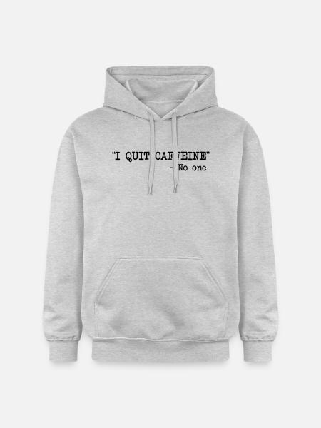 I Quit Caffeine - No One - Gildan Unisex Softstyle® Midweight Hoodie - light heather grey
