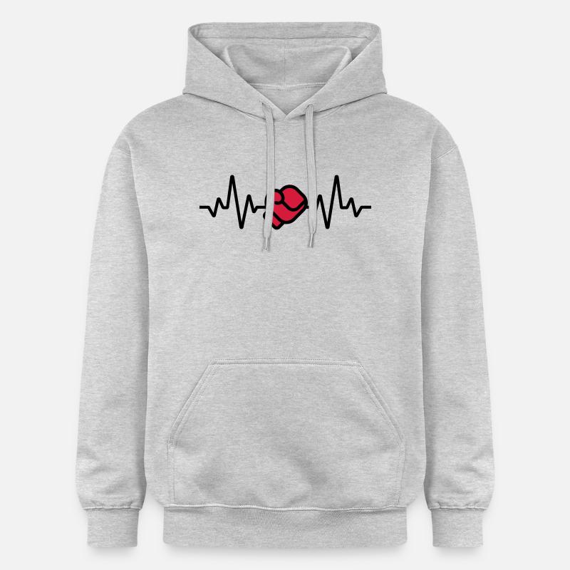 Boxe - Sweat à capuche Softstyle® Gildan Unisexe - gris clair chiné