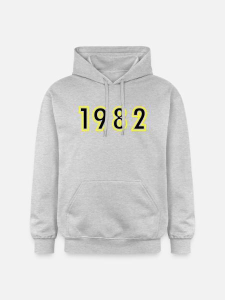 1982 Year Birthday - Gildan Unisex Softstyle® Midweight Hoodie - light heather grey