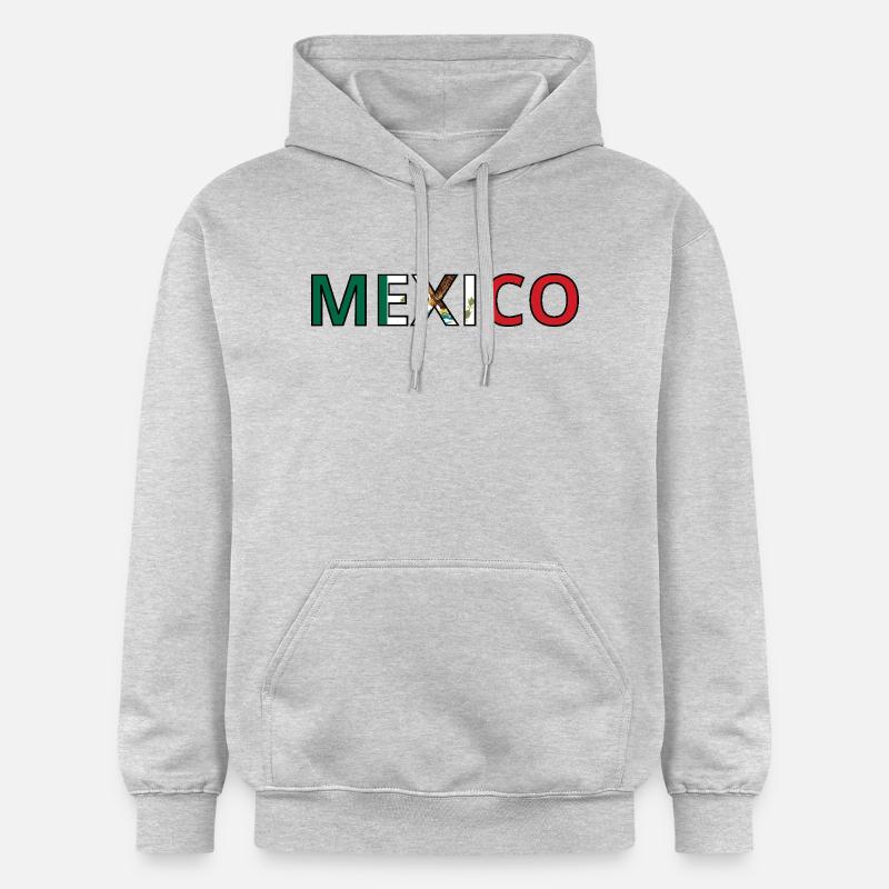 Drapeau Mexico - Sweat à capuche Softstyle® Gildan Unisexe - gris clair chiné