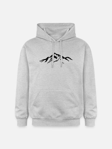mountain - Gildan Unisex Softstyle® Midweight Hoodie - light heather grey