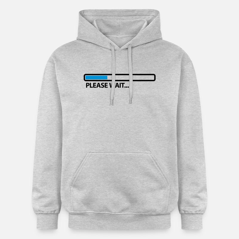 please_wait_2c - Sweat à capuche Softstyle® Gildan Unisexe - gris clair chiné