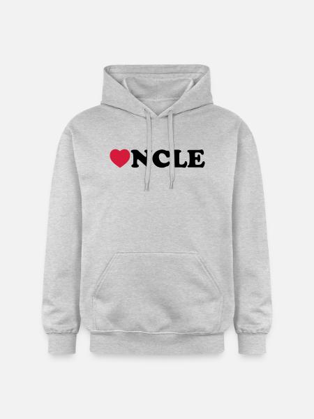 Uncle heart - Gildan Unisex Softstyle® Midweight Hoodie - Hellgrau meliert