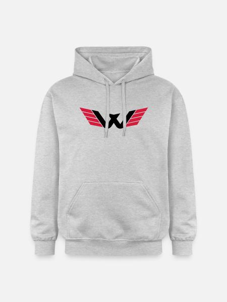W Logo - Gildan Unisex Softstyle® Midweight Hoodie - Hellgrau meliert