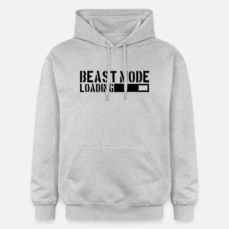 Beast Mode Loading Power - Gildan Unisex Softstyle® Midweight Hoodie - light heather grey
