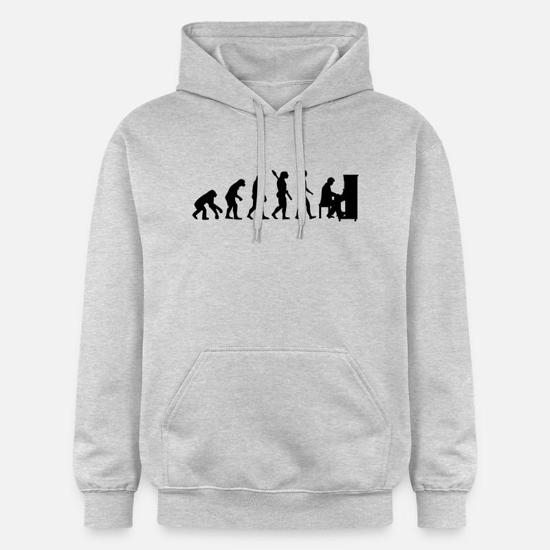 Evolution Piano - Sweat à capuche Softstyle® Gildan Unisexe - gris clair chiné