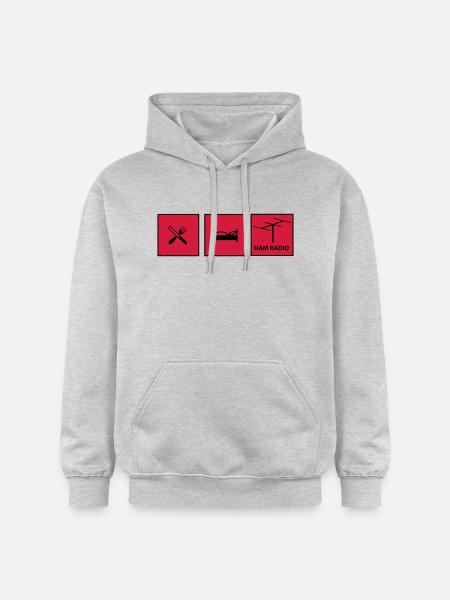 Amateurfunk - Gildan Unisex Softstyle® Midweight Hoodie - Hellgrau meliert