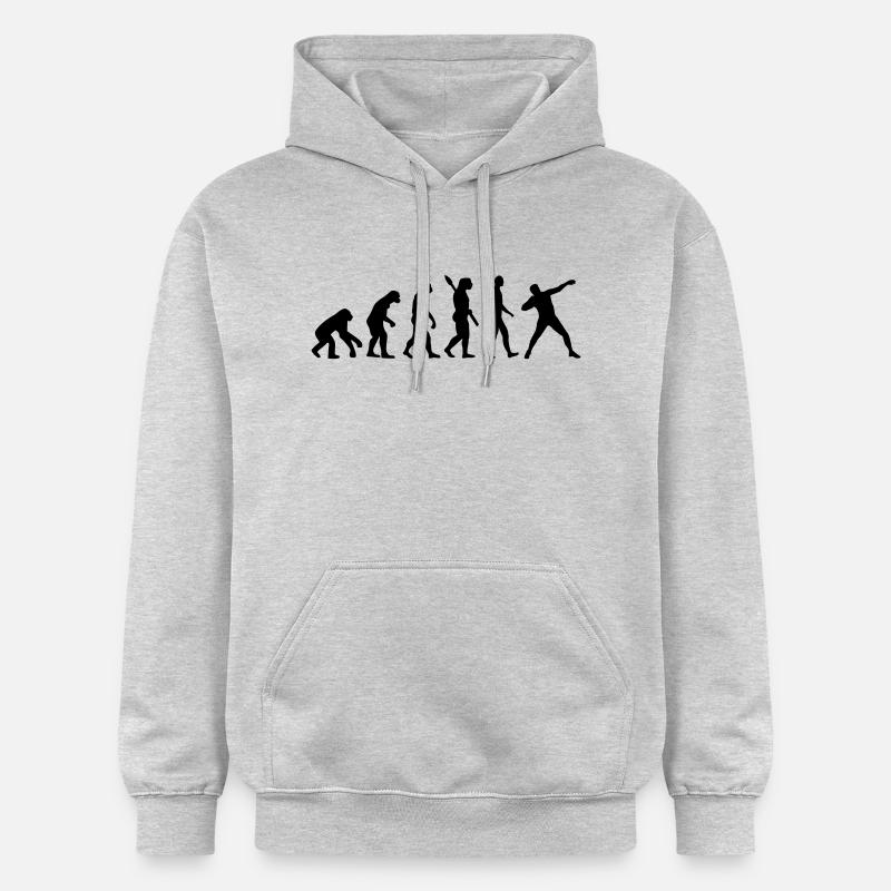 Évolution Lancer du poids - Sweat à capuche Softstyle® Gildan Unisexe - gris clair chiné