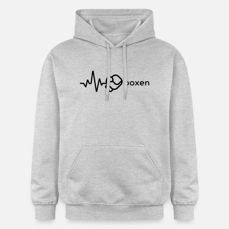 Boxe - Sweat à capuche Softstyle® Gildan Unisexe - gris clair chiné