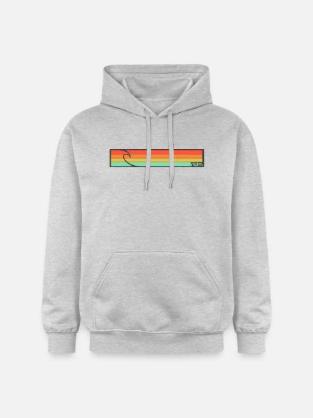 RIDM Surf Stripes - Gildan Unisex Softstyle® Midweight Hoodie - light heather grey