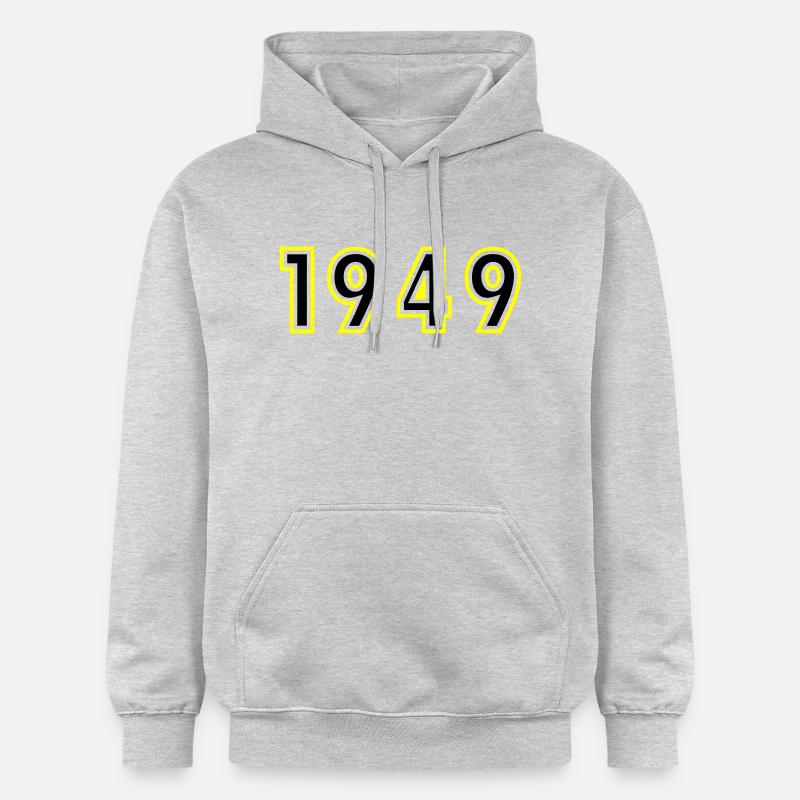 1949 Année Anniversaire - Sweat à capuche Softstyle® Gildan Unisexe - gris clair chiné