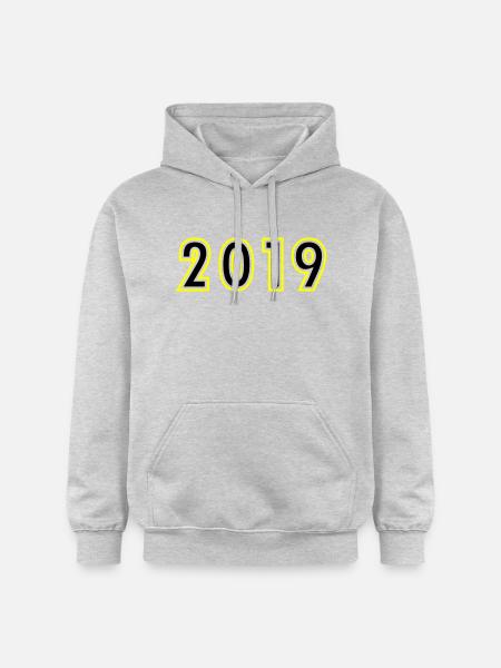 2019 Year Birthday - Gildan Unisex Softstyle® Midweight Hoodie - light heather grey