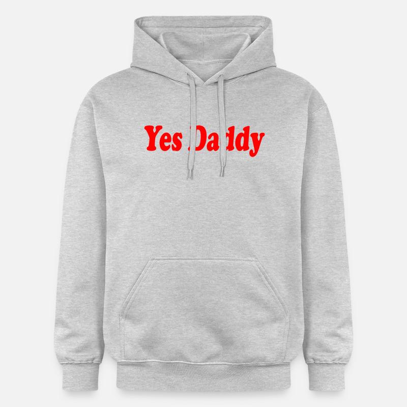 Yes daddy - Sweat à capuche Softstyle® Gildan Unisexe - gris clair chiné