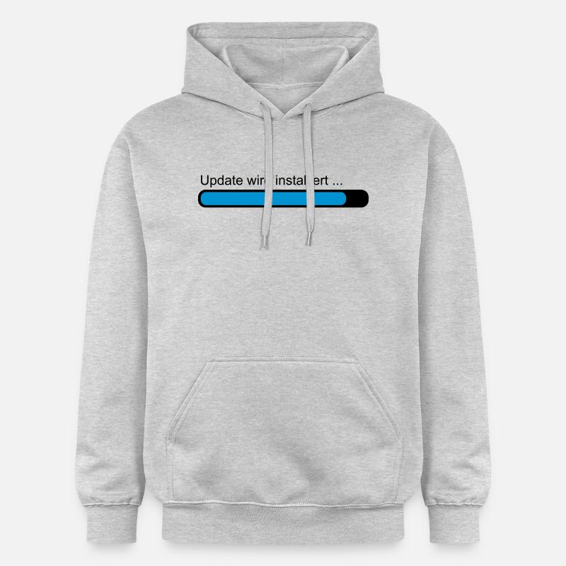Update wird installiert ... Ladebalken - Gildan Unisex Softstyle® Midweight Hoodie - Hellgrau meliert
