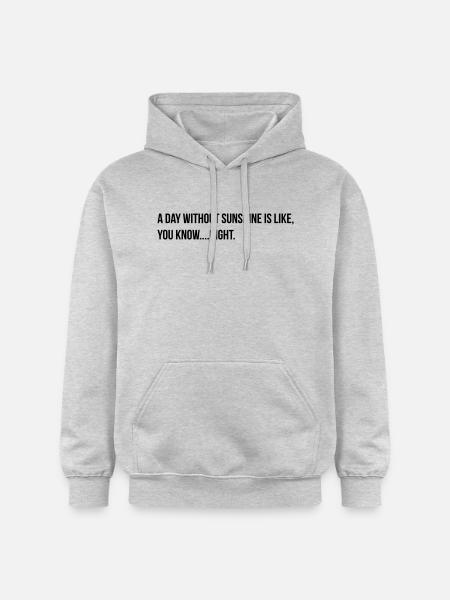 a day without sunshine - Gildan Unisex Softstyle® Midweight Hoodie - light heather grey