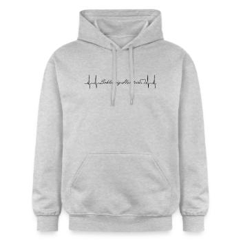 Schleswig-Holstein - Gildan Unisex Softstyle® Midweight Hoodie - Hellgrau meliert - Vorne - Liana (172cm) & Jaron (178cm)
