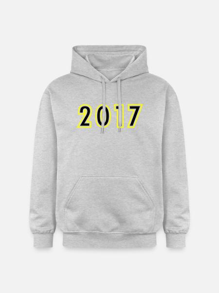 2017 Year Birthday - Gildan Unisex Softstyle® Midweight Hoodie - light heather grey