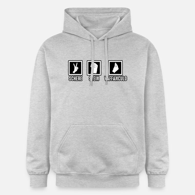 Italie Vaffanculo italien - Sweat à capuche Softstyle® Gildan Unisexe - gris clair chiné