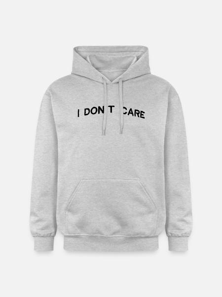 Je m'en fiche. - Sweat à capuche Softstyle® Gildan Unisexe - gris clair chiné