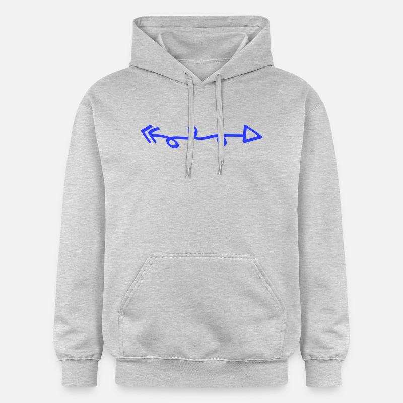 flèche - Sweat à capuche Softstyle® Gildan Unisexe - gris clair chiné