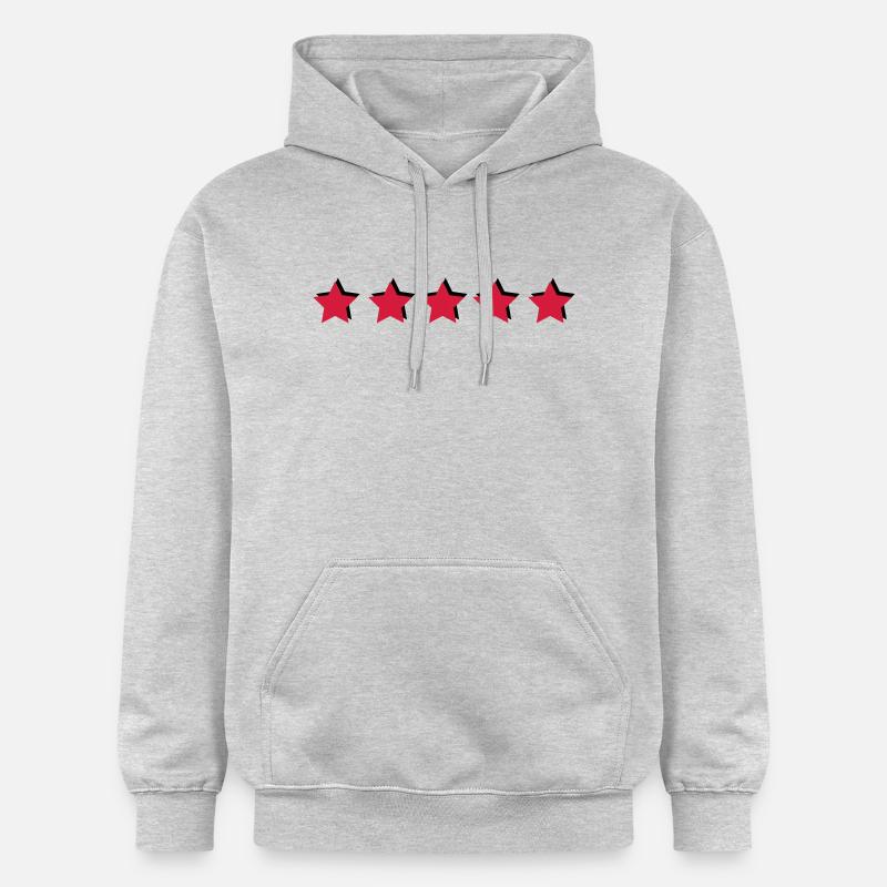 étoiles - Sweat à capuche Softstyle® Gildan Unisexe - gris clair chiné