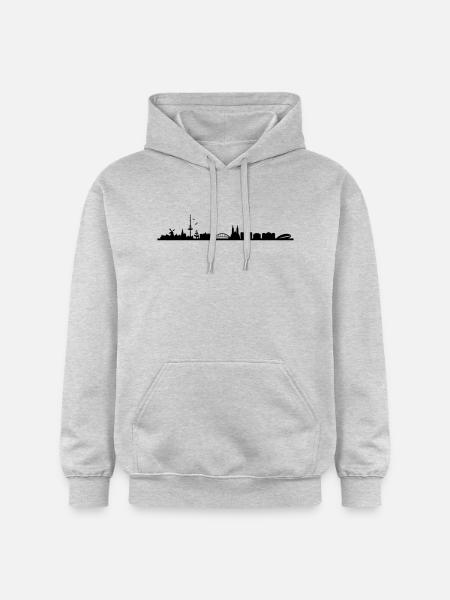 Skyline Bremen - Gildan Unisex Softstyle® Midweight Hoodie - Hellgrau meliert