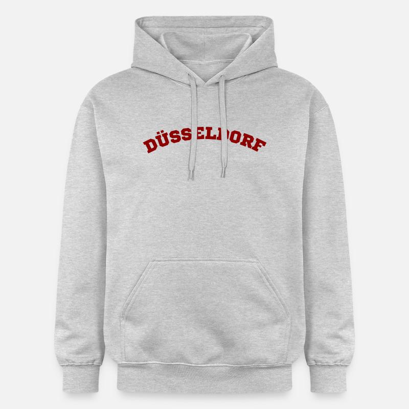 Dusseldorf - Sweat à capuche Softstyle® Gildan Unisexe - gris clair chiné