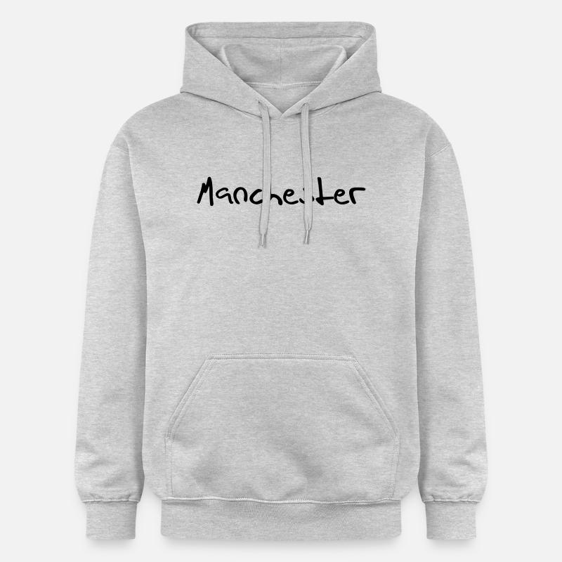 Manchester - Sweat à capuche Softstyle® Gildan Unisexe - gris clair chiné