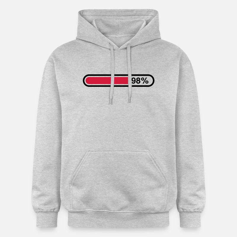 loading_bar__1f2 - Sweat à capuche Softstyle® Gildan Unisexe - gris clair chiné