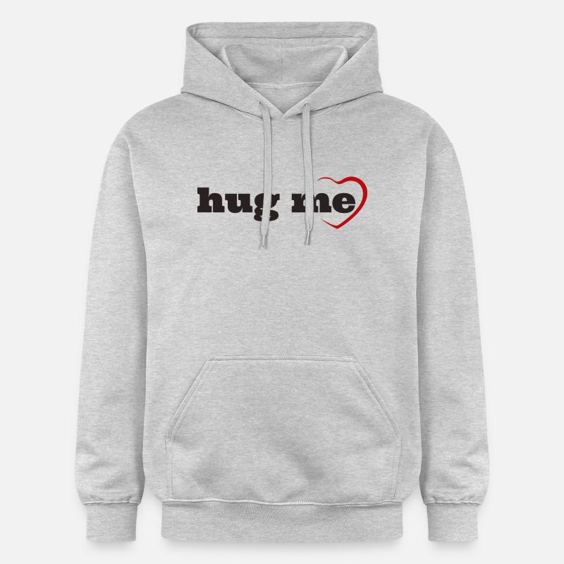 Fais-moi un câlin - Sweat à capuche Softstyle® Gildan Unisexe - gris clair chiné