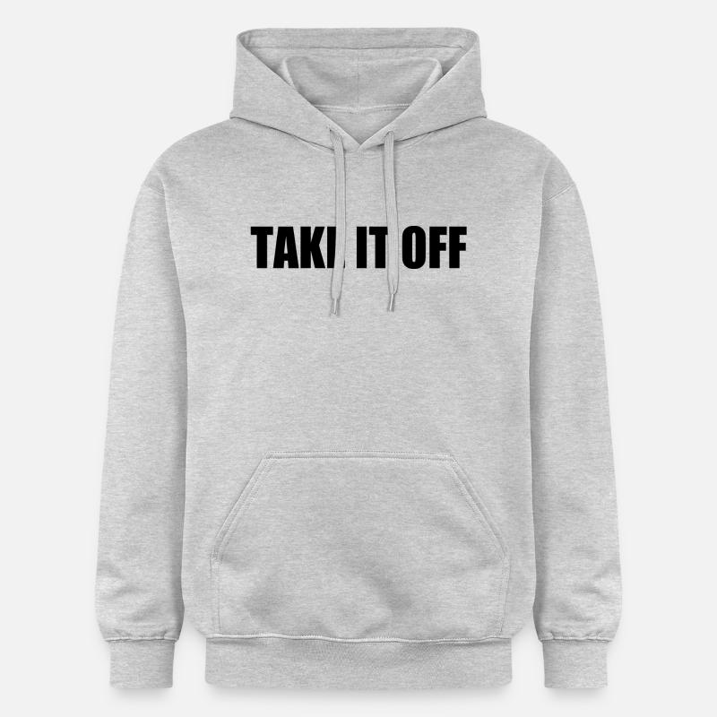 Take it off - Sweat à capuche Softstyle® Gildan Unisexe - gris clair chiné