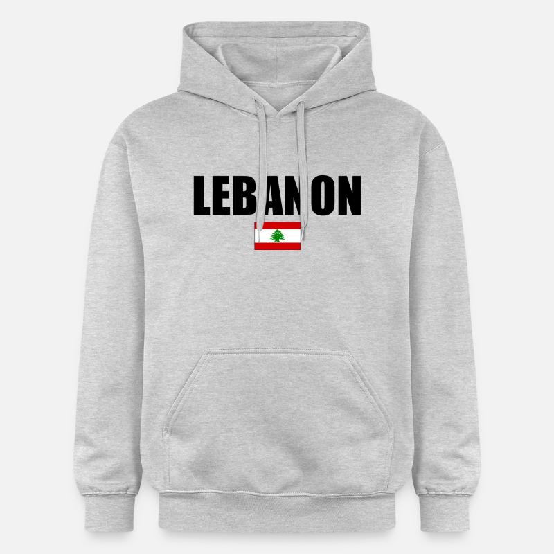 Liban - Sweat à capuche Softstyle® Gildan Unisexe - gris clair chiné