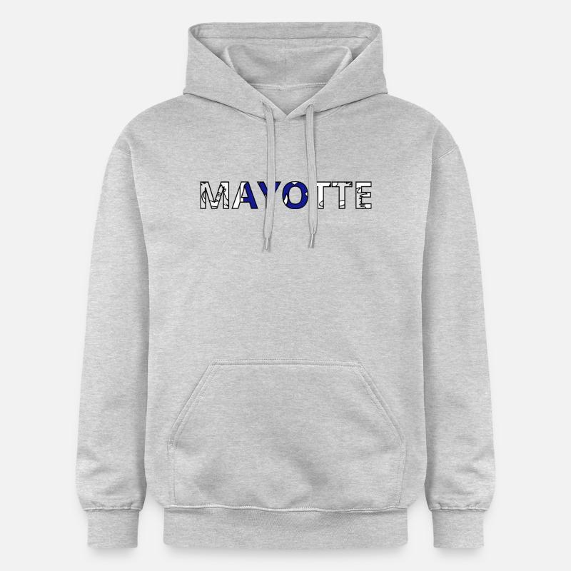 Drapeau Mayotte - Sweat à capuche Softstyle® Gildan Unisexe - gris clair chiné