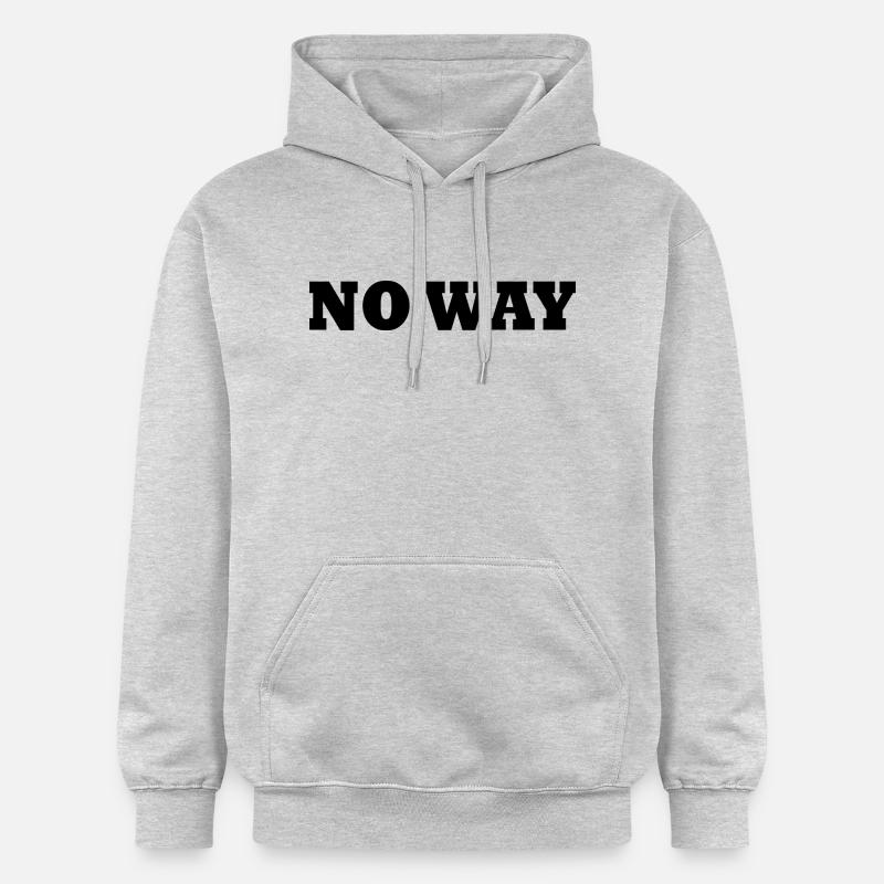 No way - Sweat à capuche Softstyle® Gildan Unisexe - gris clair chiné