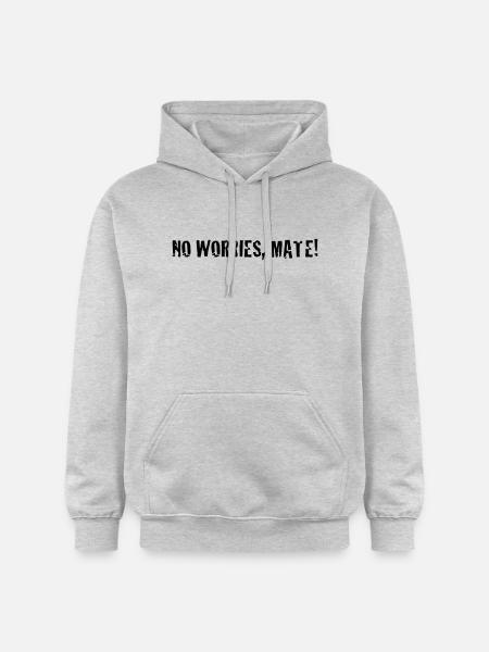 no worries mate ! - Gildan Unisex Softstyle® Midweight Hoodie - light heather grey