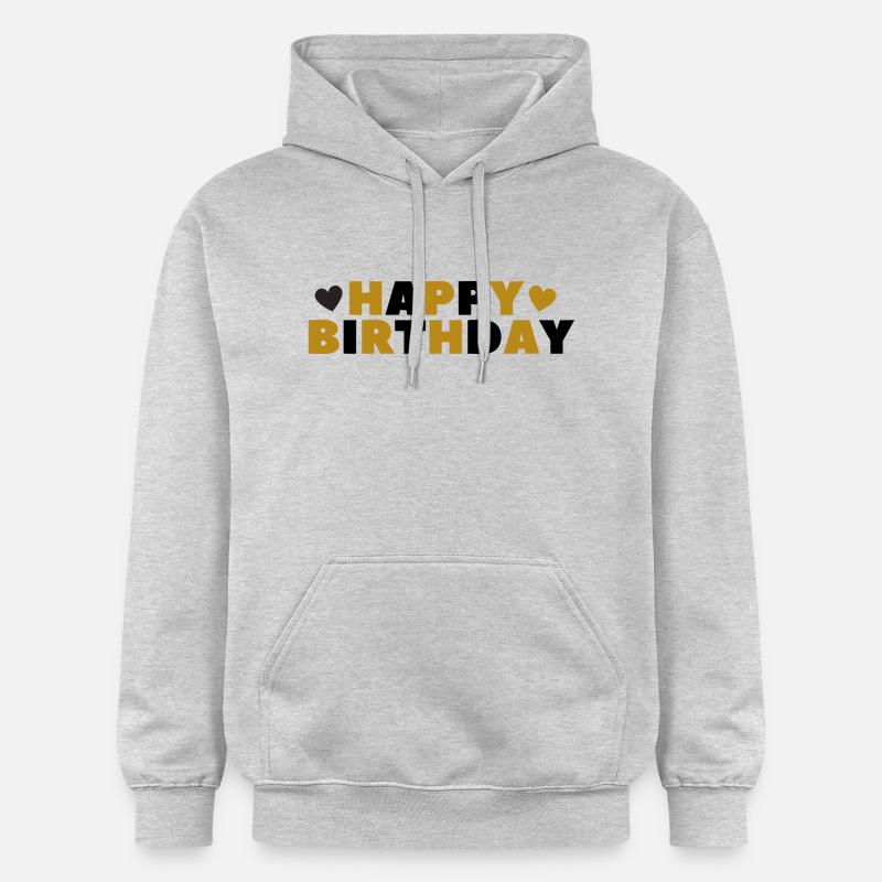 Bon anniversaire - Sweat à capuche Softstyle® Gildan Unisexe - gris clair chiné