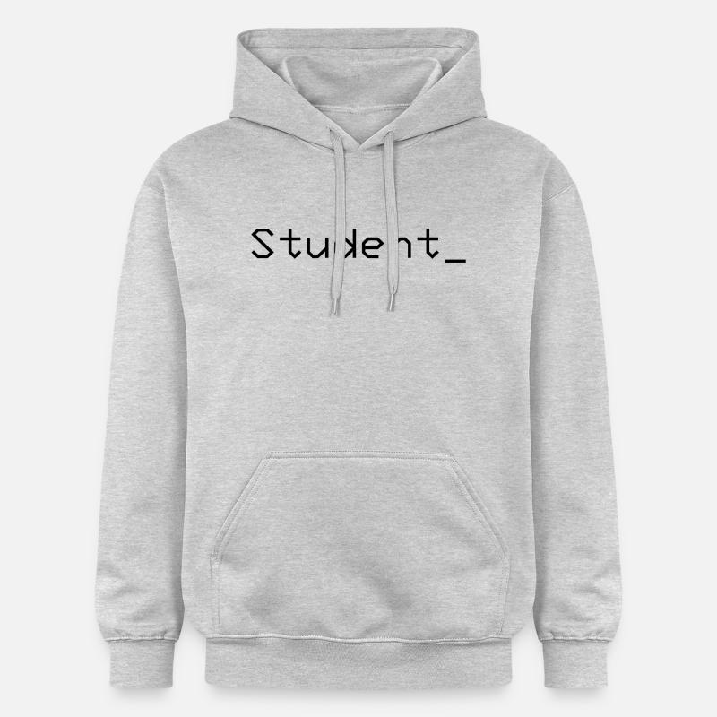 Student_ Logo Noir - Sweat à capuche Softstyle® Gildan Unisexe - gris clair chiné